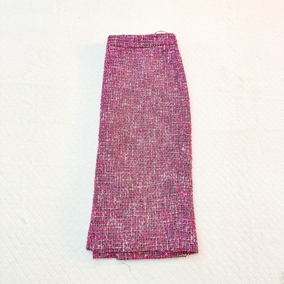 J. Crew Woven Knit Pencil Skirt Italian Fabrics Size 4 - Picture 2 of 7
